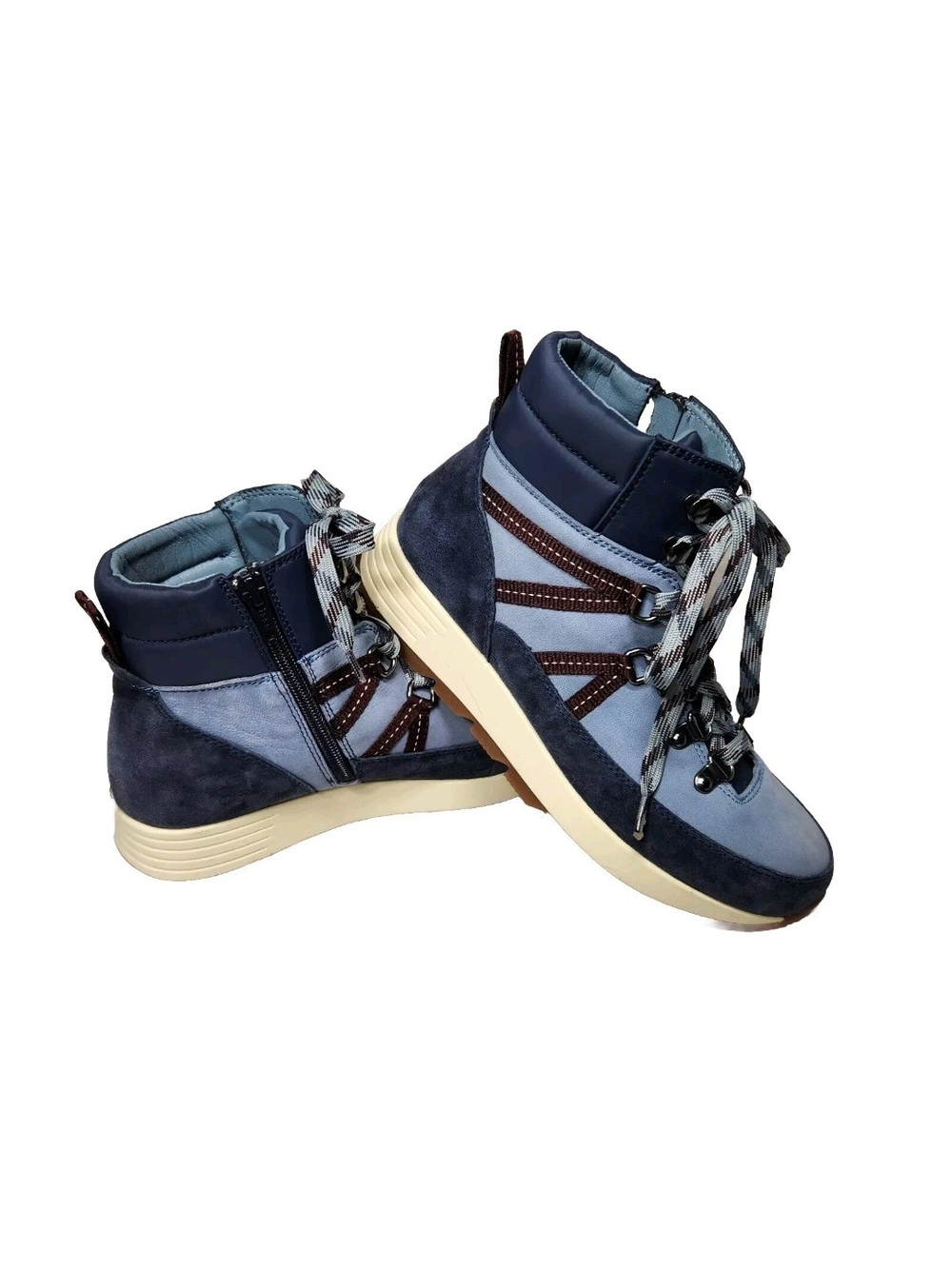 Alex Marie Thayla 6.5 Blue Suede Nubuck Lace Up Hiker Ankle Boots Womens  634